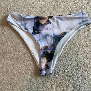 High Waisted Marble Design Shein Bottoms